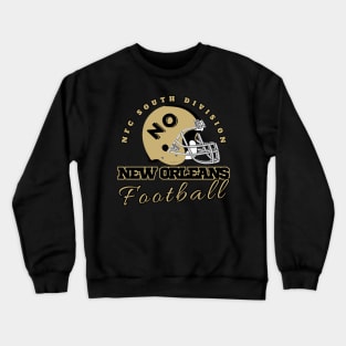 New Orleans Football Vintage Style Crewneck Sweatshirt